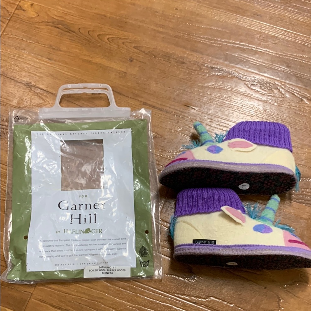 New Haflinger Garnet Hill Boiled Wool Unicorn Boots